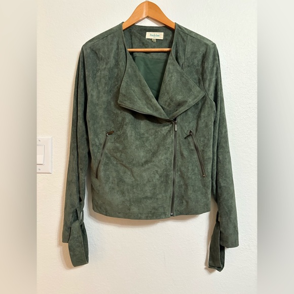Peach Love California Jackets & Blazers - 🐢Peach Love California Olive Leather Jacket🐢